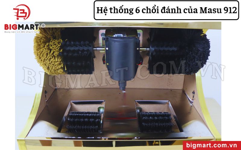 Hệ thống 6 chổi đánh của Masu 912