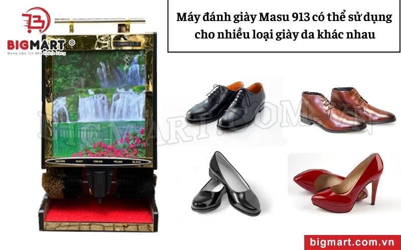 Masu 913 sử dụng được cho mọi loại giày da