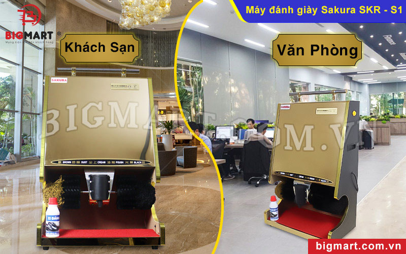 Máy đánh giày khách sạn, văn phòng