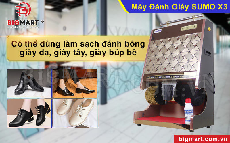 Máy đánh giày phù hợp sử dụng cho mọi loại giày da