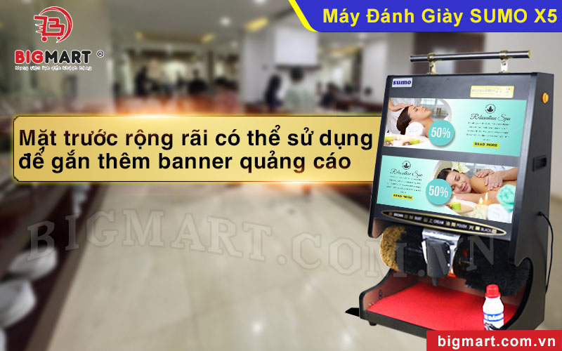 Phần trống trên máy phù hợp đặt banner quảng cáo dịch vụ, sản phẩm