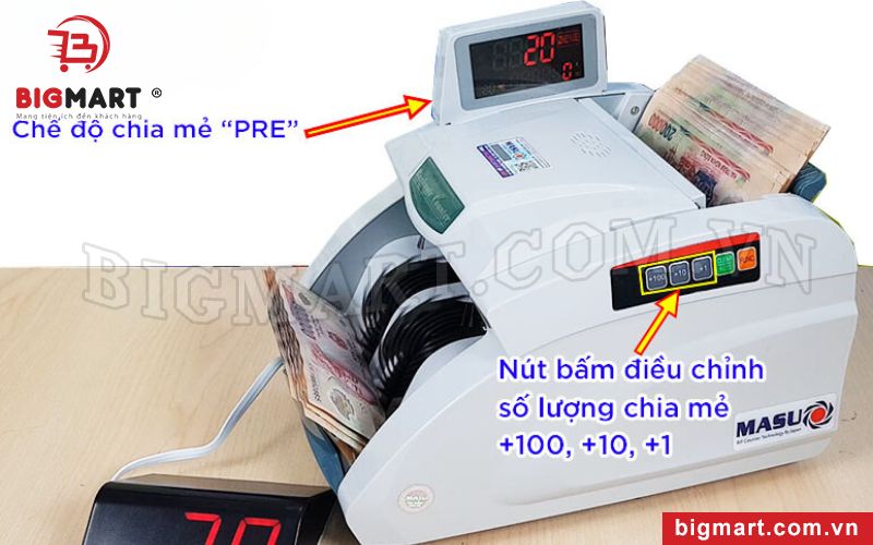 Đếm chia mẻ số lượng +100, +10, +1 chuyên nghiệp