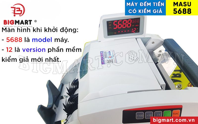 Màn hình MASU 5688 khi khởi động