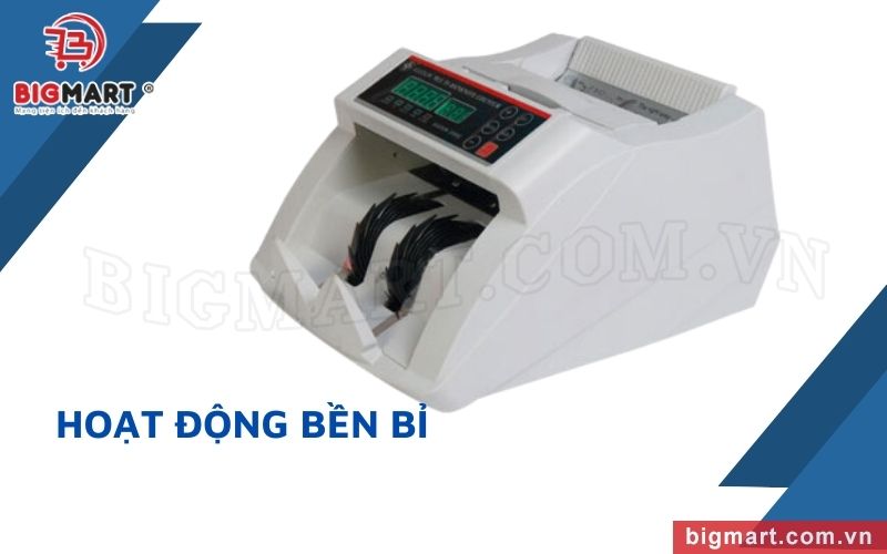 Máy đếm tiền Xiudun 2250C có khả năng hoạt động liên tục trong hàng giờ liền, độ bền cao