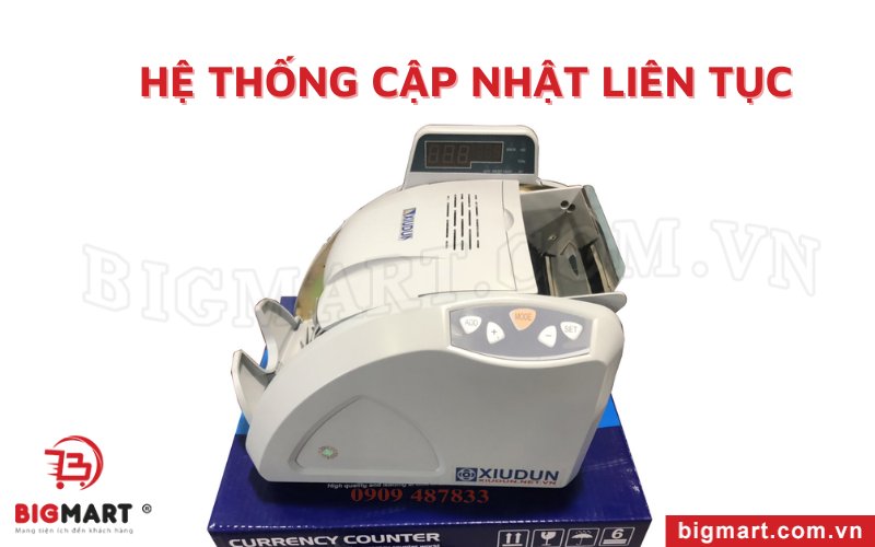 Hệ thống máy đếm tiền Xiudun 2500 được cập nhật liên tục