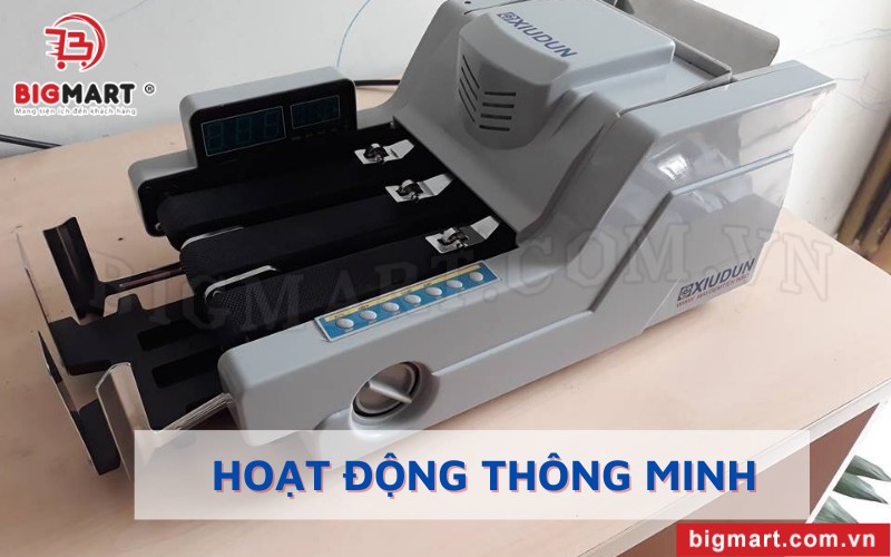 Máy đếm tiền Xiudun 5118 hoạt động thông minh 