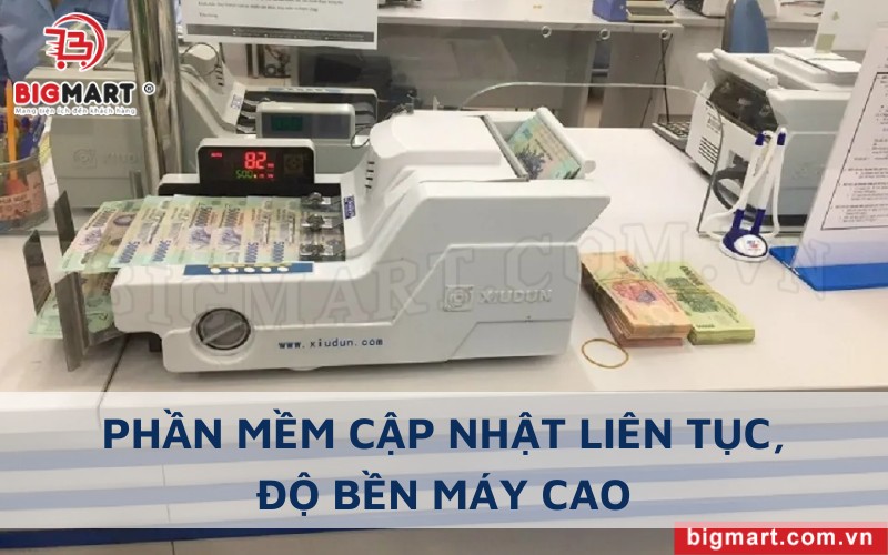 Máy đếm tiền Xiudun 5118 có phần mềm cải tiến liên tục