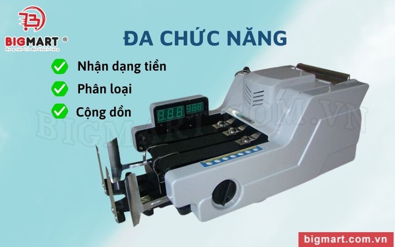 Máy đếm tiền Xiudun 668E với đa chức năng 