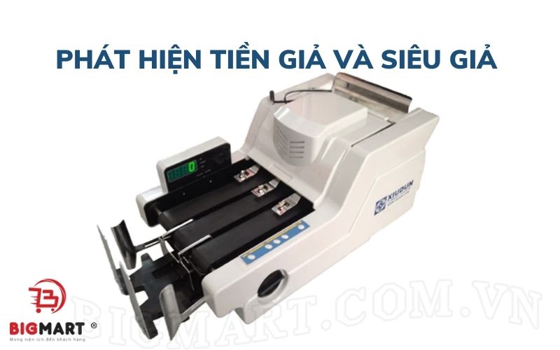 Máy đếm tiền xiudun 2010W có khả năng phát hiện tiền giả và siêu giả tối đa