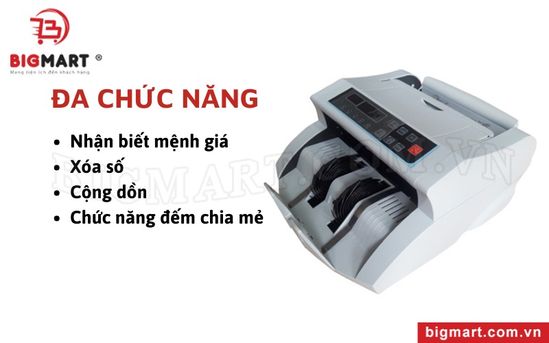 Máy đếm tiền Xiudun 2121C có tích hợp nhiều chức năng khác nhau