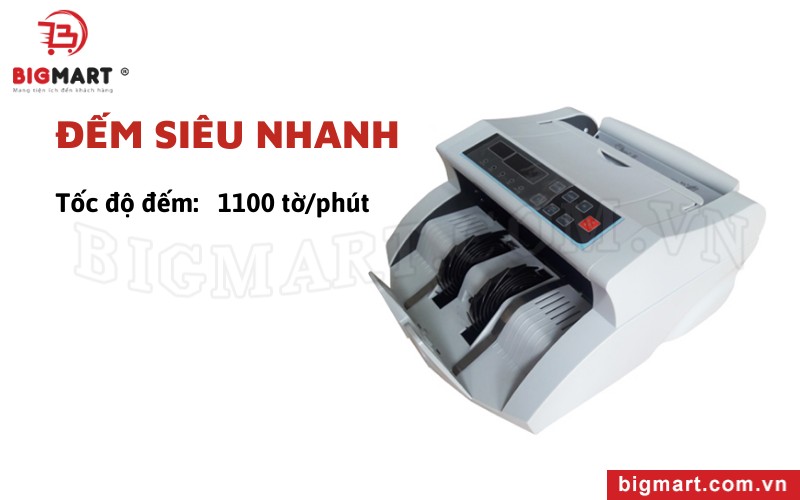 Xiudun 2121C có khả năng đếm số lượng được nhiều loại tiền khác nhau với tốc độ nhanh