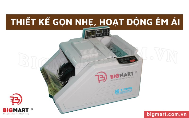 Máy đếm tiền XIUDUN 2500K mang trong mình thiết kế đẹp mắt, kiểu dáng công nghiệp hiện đại 