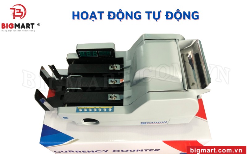 Máy đếm tiền Xiudun 3000 hoạt động hoàn toàn tự động 