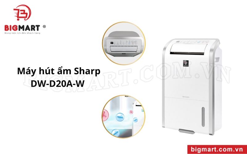 Máy hút ẩm sharp DW-D20A-W