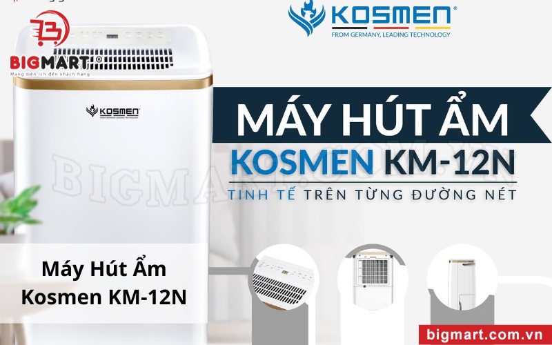 Máy Hút Ẩm Kosmen KM-12N