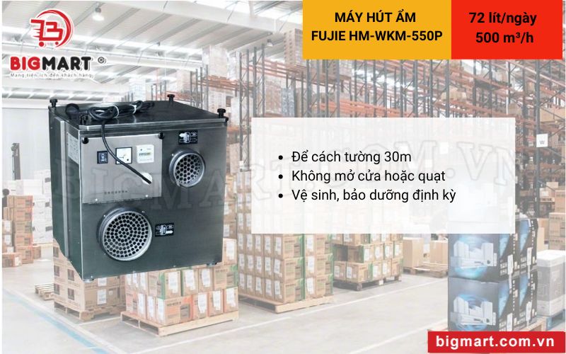 Cách sử dụng Máy hút ẩm rotor FujiE HM-WKM-550P