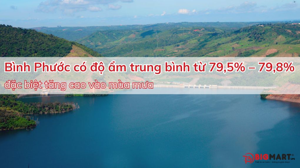 Độ ẩm cao tại Bình Phước