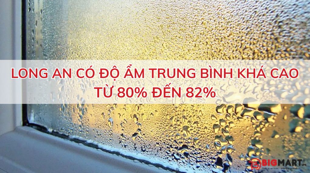 Long An có nền độ ẩm khá cao
