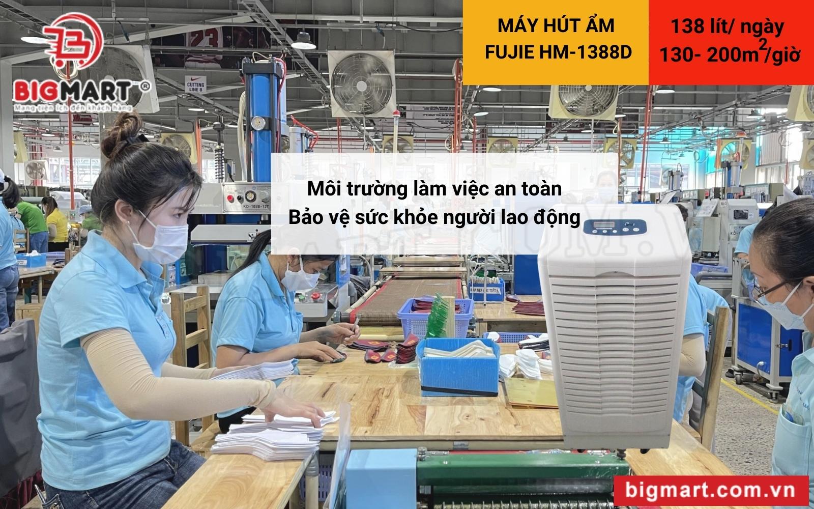 công dụng Máy hút ẩm công nghiệp FujiE HM-1388D