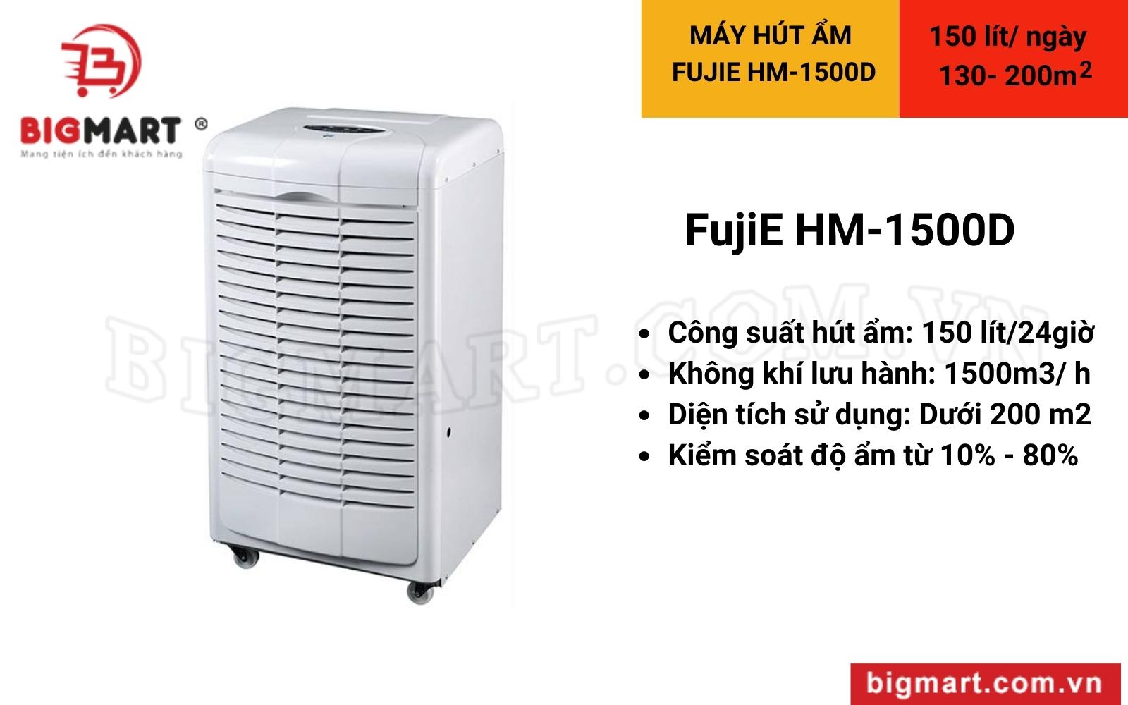 Máy hút ẩm công nghiệp FujiE HM-1500D