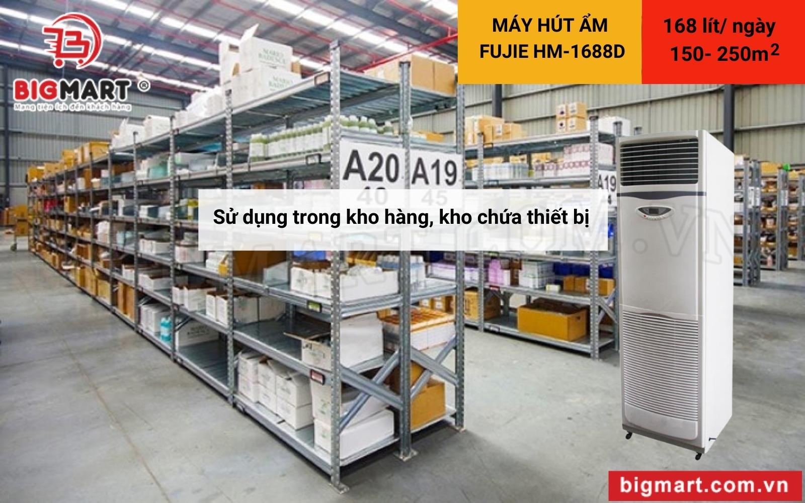 ứng dụng Máy hút ẩm công nghiệp FujiE HM-1688D