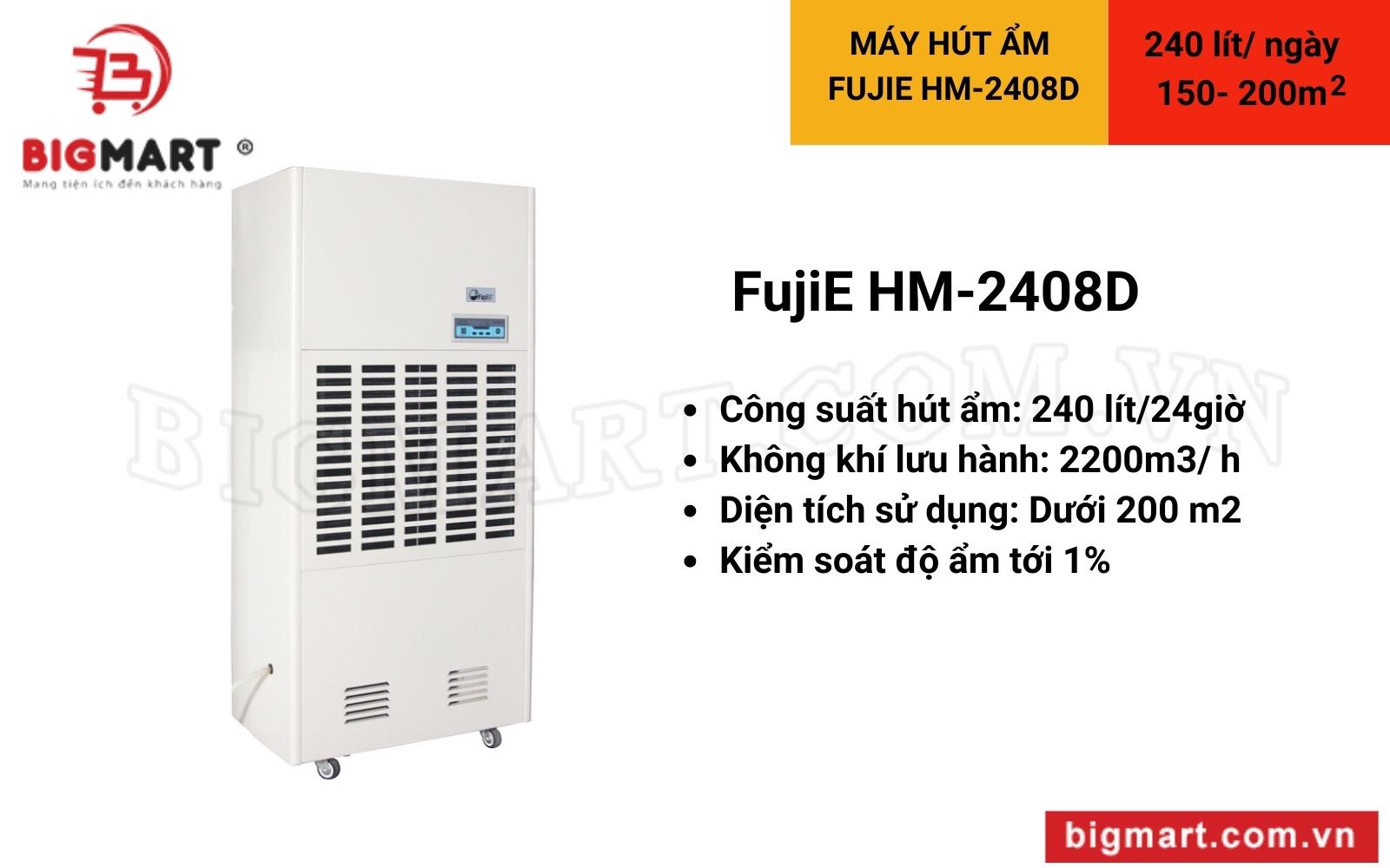 Máy hút ẩm công nghiệp FujiE HM-2408D 