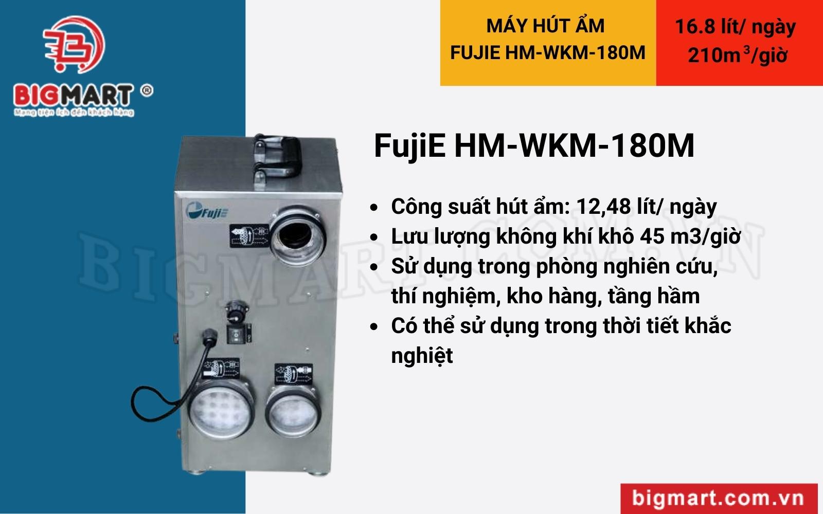 Máy hút ẩm rotor FujiE HM-WKM-180M