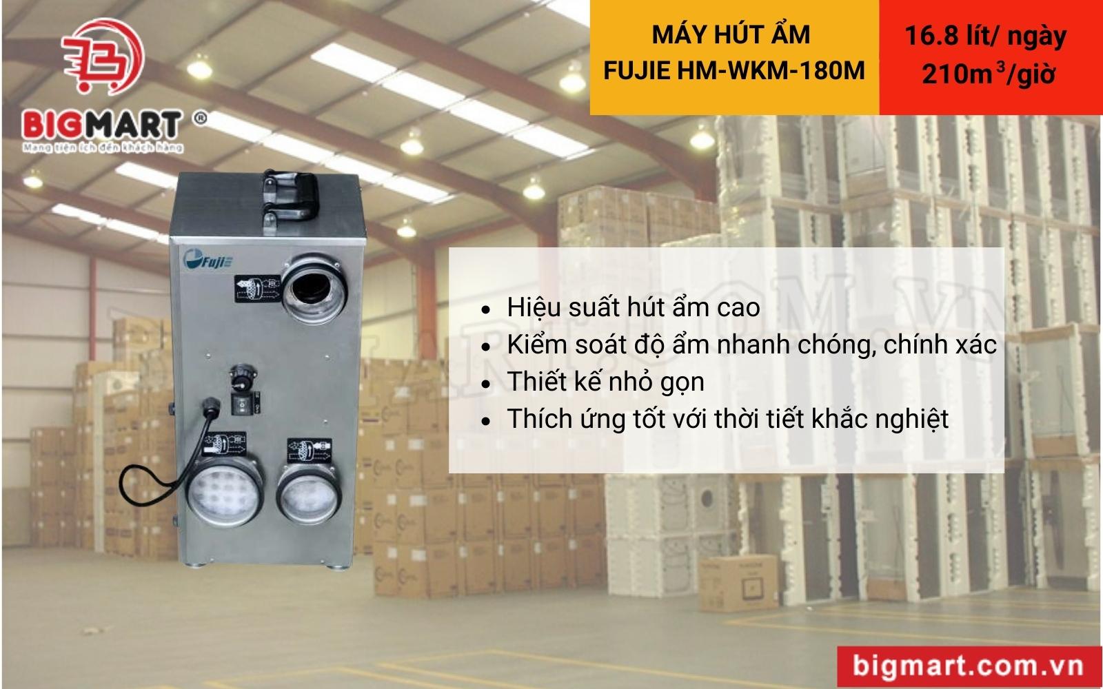 ưu điểm của Máy hút ẩm rotor Fujie HM-WKM-180M