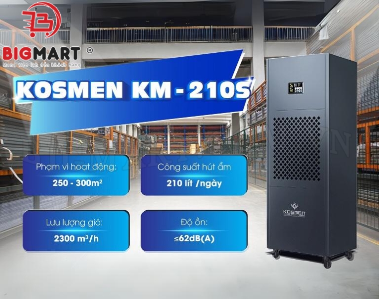 thông số của Máy hút ẩm Kosmen KM-210S