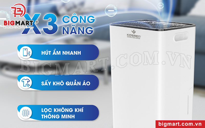 Tích hợp 3 trong 1 vô cùng tiện lợi