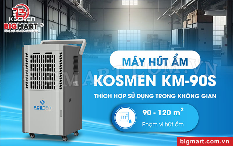 Thông tin sản phẩm máy hút ẩm Kosmen KM-90S