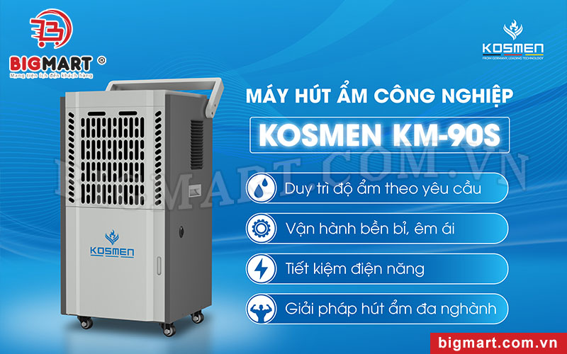 Công suất máy hút ẩm Kosmen KM-90S