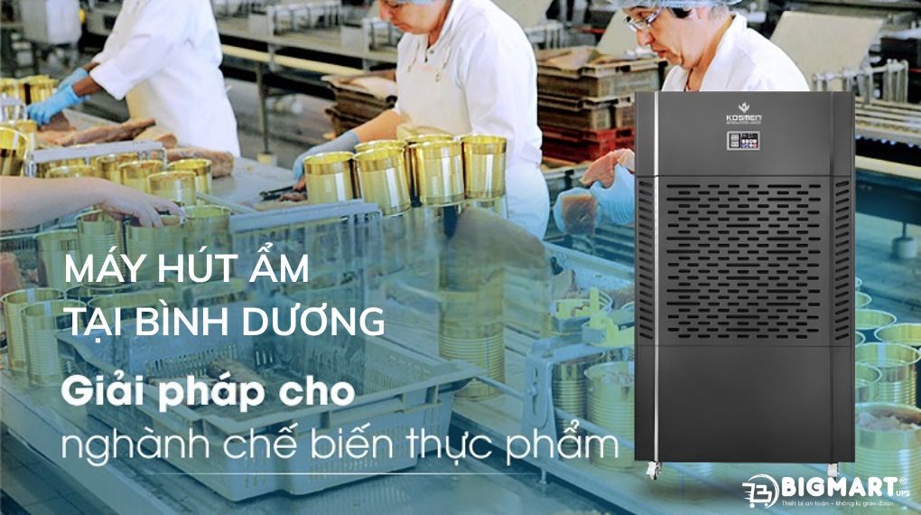 máy hút ẩm tại Bình Dương trong ngành chế biến