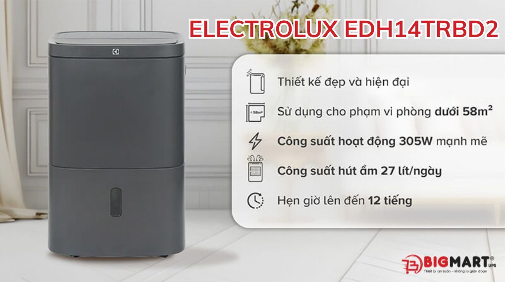 Máy hút ẩm Electrolux EDH14TRBD2