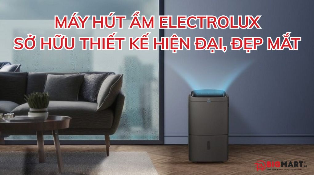 máy hút ẩm Electrolux có thiết kế đẹp