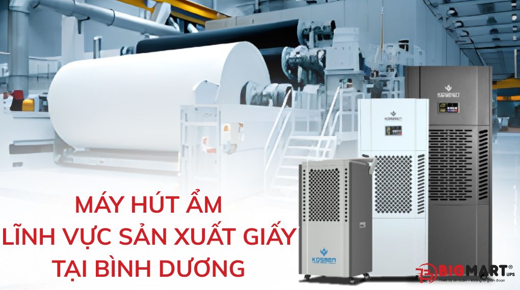 máy hút ẩm tại Bình Dương trong ngành giấy