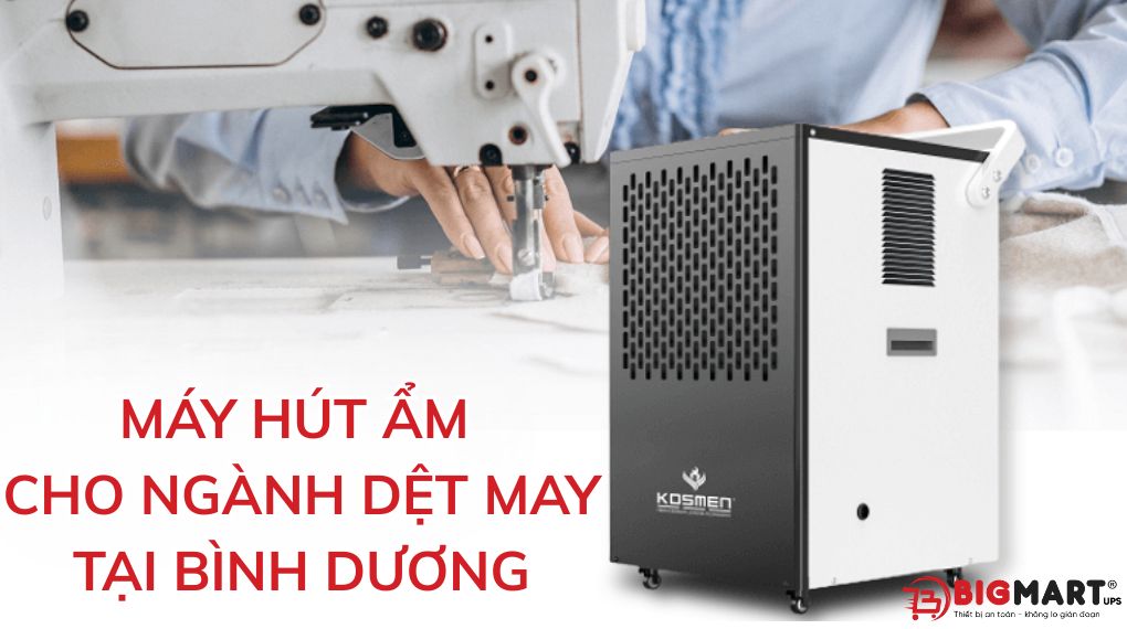 máy hút ẩm tại Bình Dương trong ngành dệt may