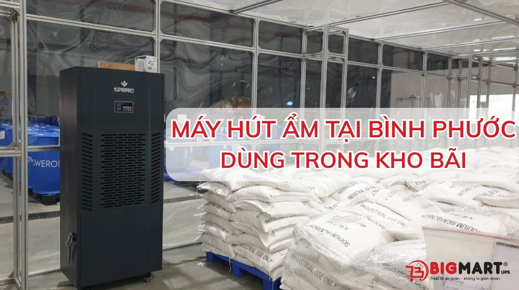 Máy hút ẩm tại Bình Phước trong kho bãi
