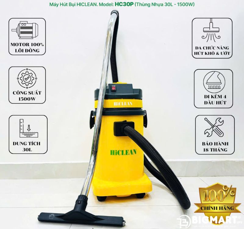 Máy hút bụi văn phòng HiClean HC30P