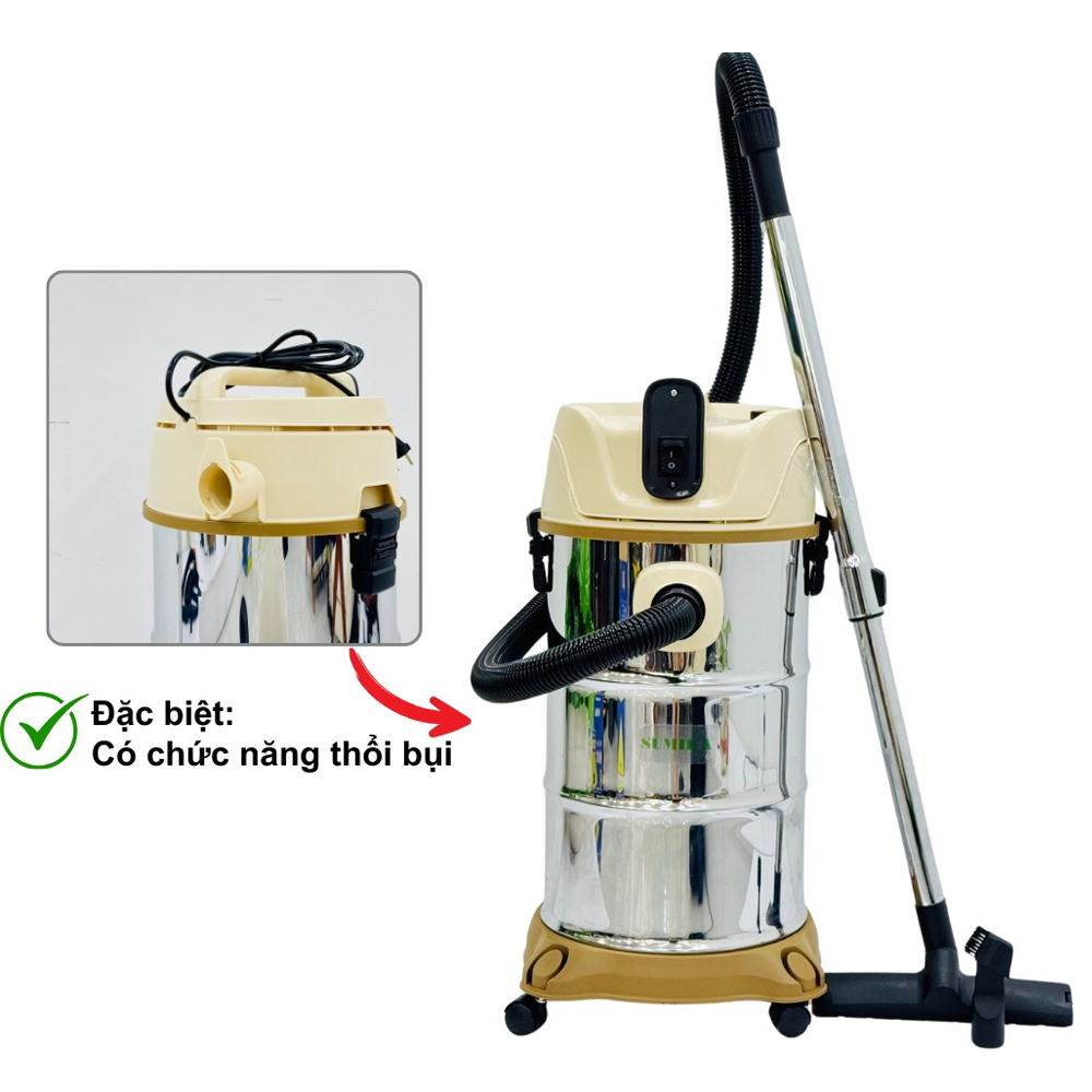 Máy hút bụi SUMIKA 230 (1500W) thùng chứa 30L