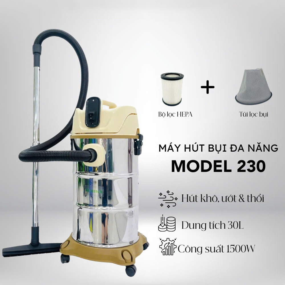 Đa năng hút bụi khô và bụi ướt