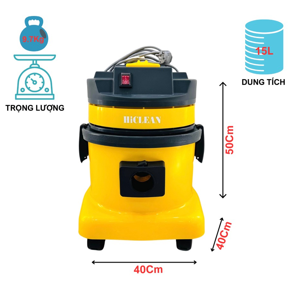 Công suất hút ẩm mạnh mẽ đến 1500W
