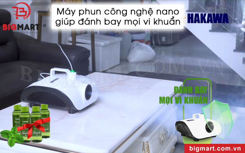 Máy phun công suất mạnh giúp đánh bay mọi vi khuẩn