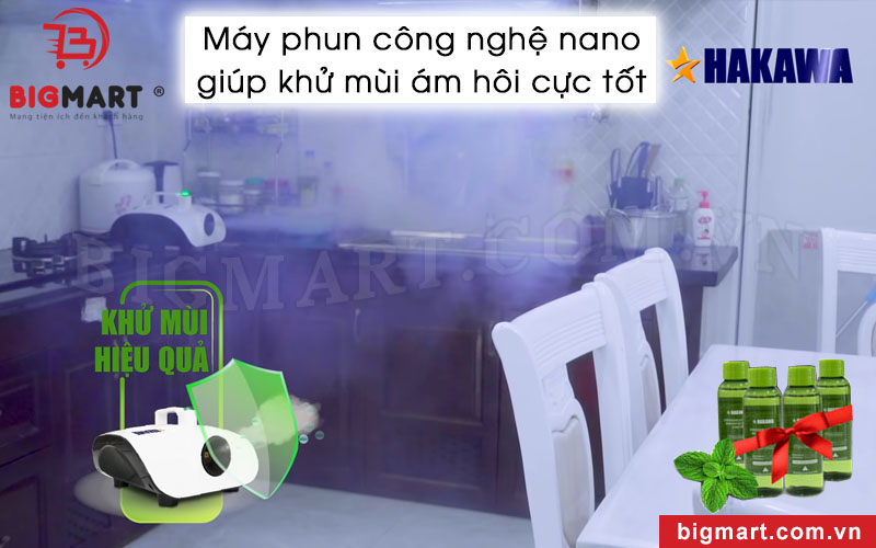 Máy khử mùi thức ăn hiệu quả phòng bếp phòng ăn