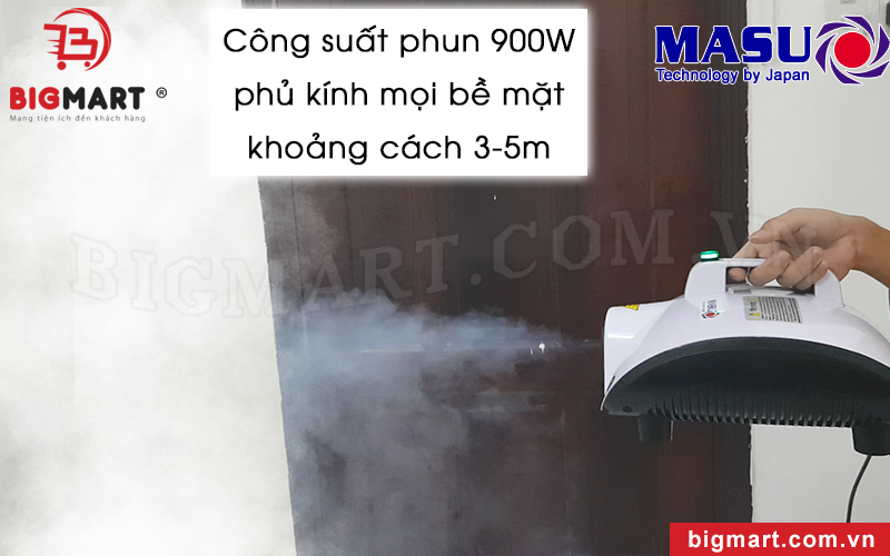 Công suất phun sương 900W mạnh mẽ