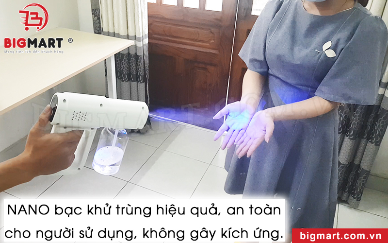 Máy phun khử khuẩn nano an toàn, không gây kích ứng da