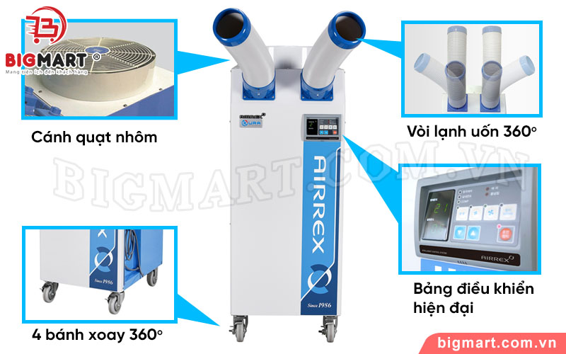 Ửu điểm của máy lạnh di động Airrex HSC-2500