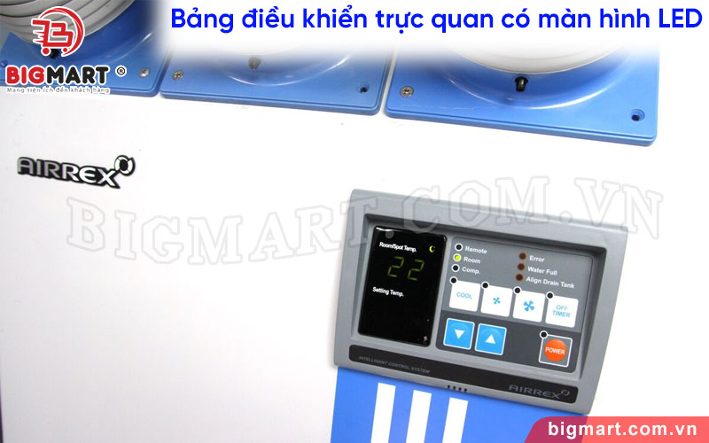 Bảng điều khiển kèm màn hình LED tiện lợi