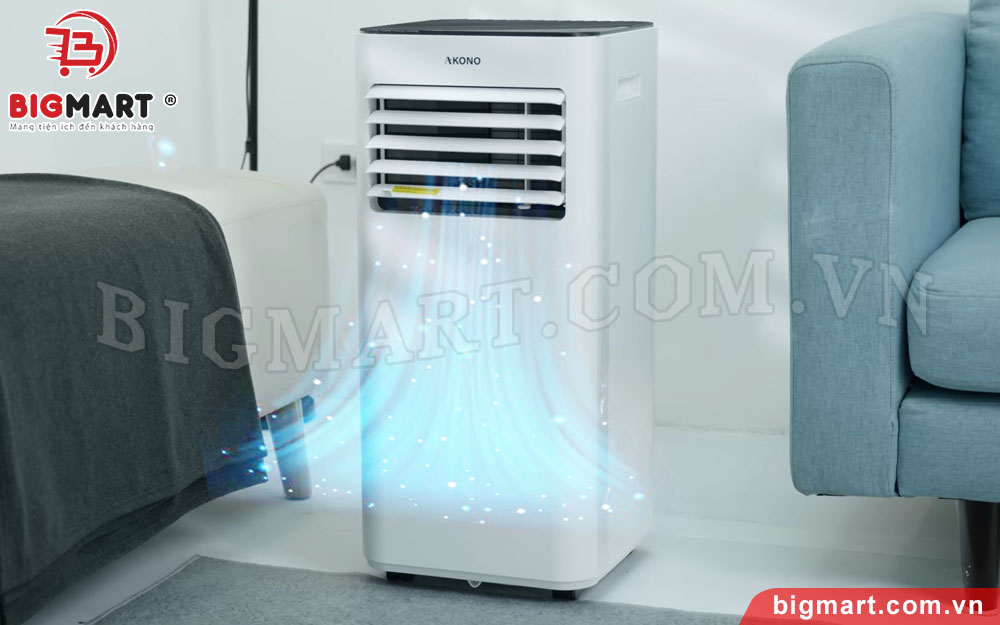 Máy lạnh di động Akono AK084DMS (9000 BTU)