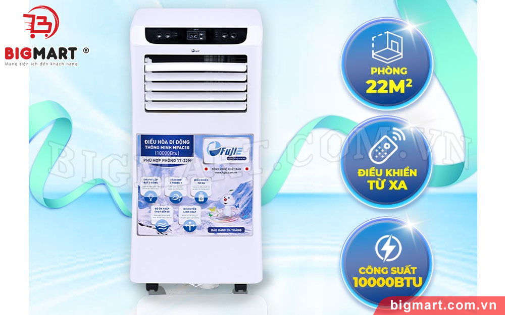 Mua máy lạnh di động FujiE MPAC10 tại Hoàng Quân